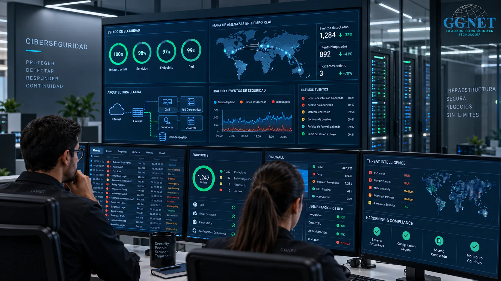 Ciberseguridad y protección de infraestructura tecnológica